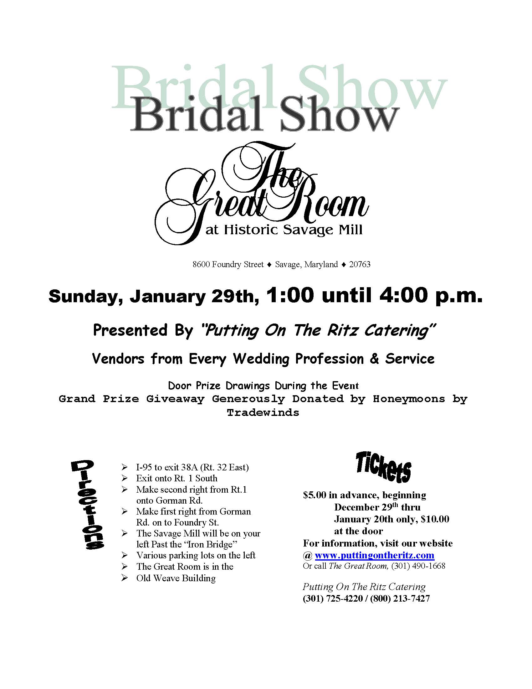 door prize flyer